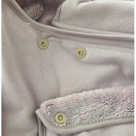 Konny Fleece Cover for Two Wrap Cape Jacket Winter Warm Vest Taupe One Size Cozy - Picture 8 of 9